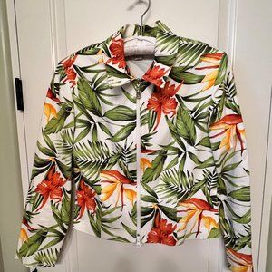 Like New - Joseph Ribkoff Tropical Themed Jacket - US Size 12